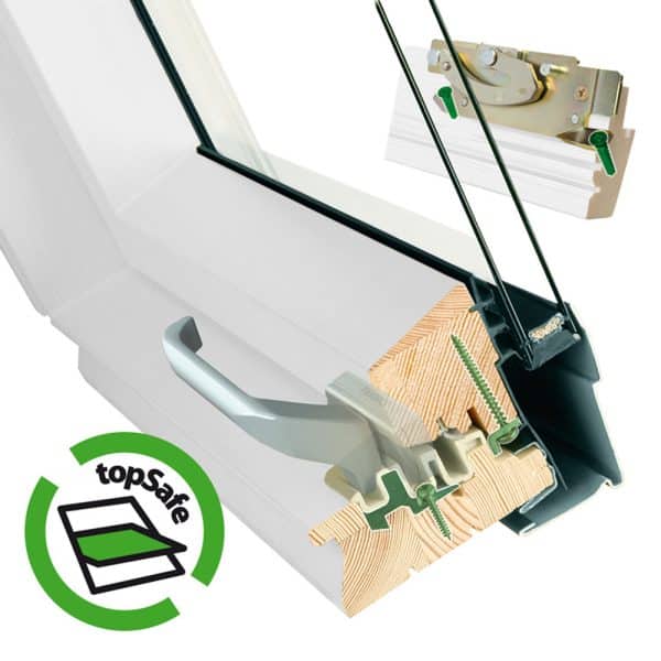 FAKRO® dakraam met verhoogde tuimelas FYU-V U3 - Afbeelding 9